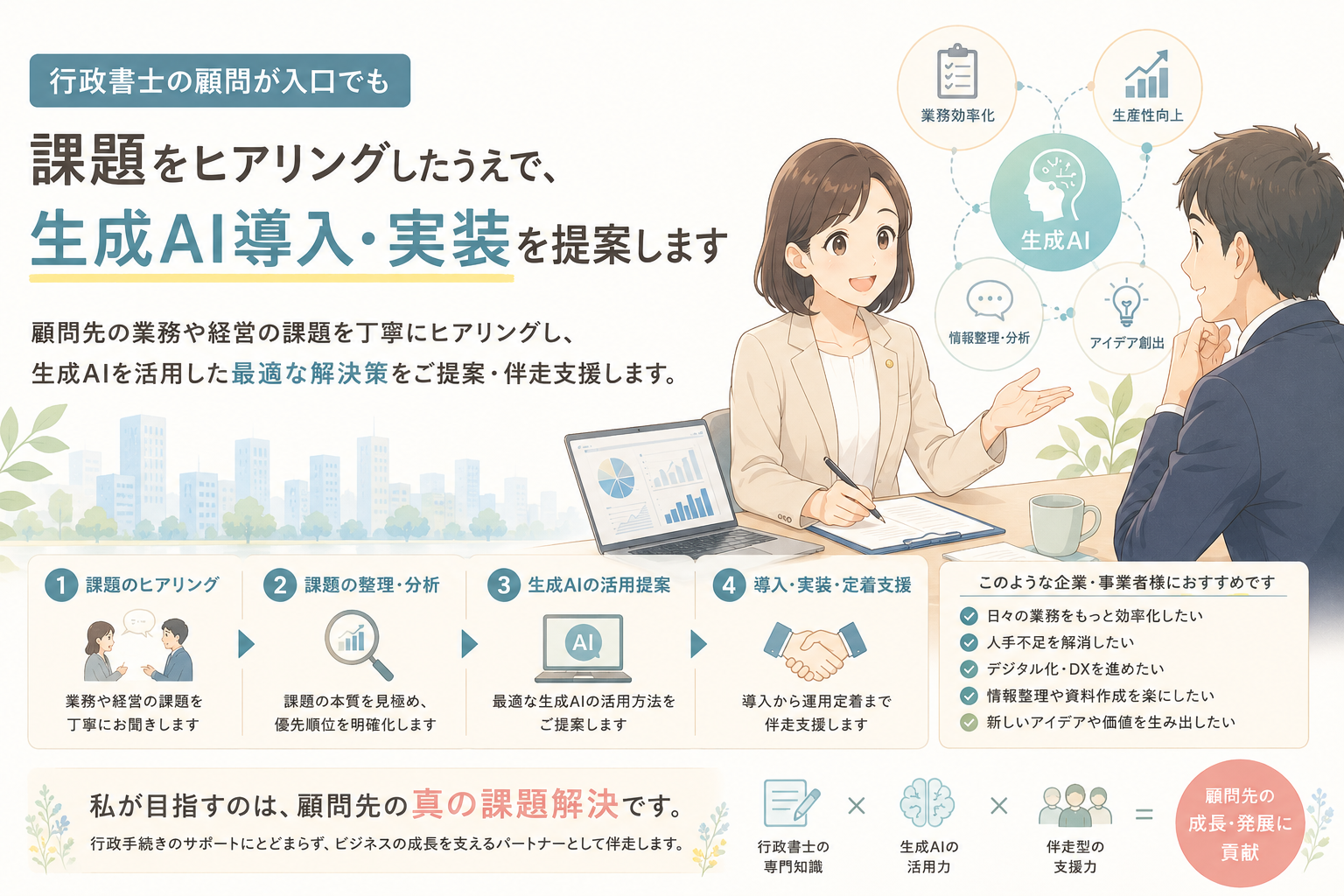 横浜市の行政書士が語る、課題ヒアリングから始まる生成AI導入の本質(2026年8月9日)